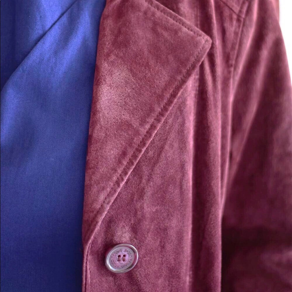 DESIGNER Suede Leather Coat - Picture 4 of 4